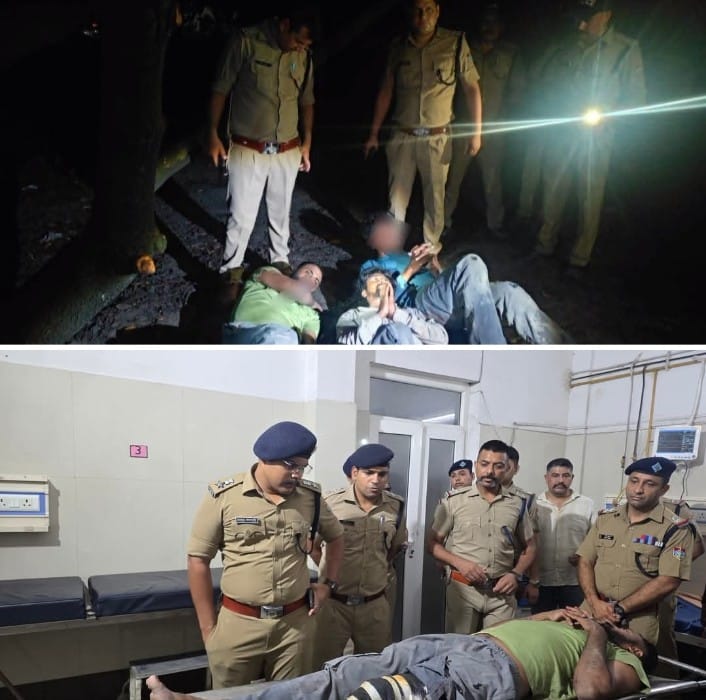 एस एस पी गणपति का कड़ा रुख गैंगरेप के तीन आरोपी पुलिस मुठभेड़ के बाद गिरफ्तार